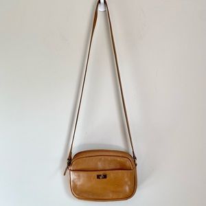 J. Crew Tan Leather Crossbody Bag